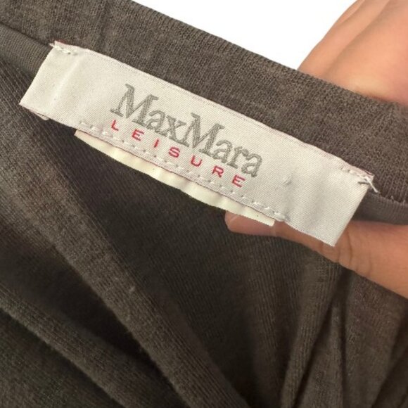 MaxMara Leisure charcoal Fanale gathered twist midi skirt size 30 - Picture 8 of 8